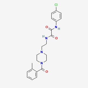 N-(4-chlorophenyl)-N'-{2-[4-(2-methylbenzoyl)-1-piperazinyl]ethyl}ethanediamide