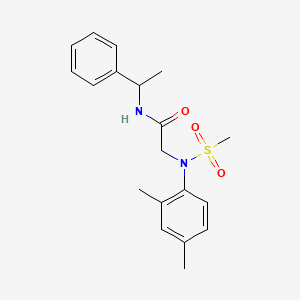 N~2~-(2,4-dimethylphenyl)-N~2~-(methylsulfonyl)-N~1~-(1-phenylethyl)glycinamide