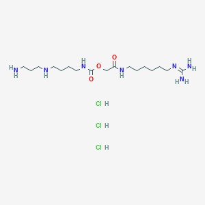 molecular formula C17H40Cl3N7O3 B611471 Tresperimus trihydrochloride CAS No. 160678-11-5