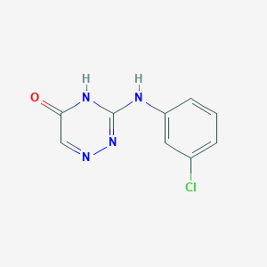 3-[(3-chlorophenyl)amino]-1,2,4-triazin-5(4H)-one