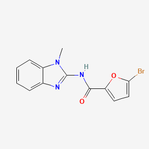 molecular formula C13H10BrN3O2 B6114728 5-bromo-N-(1-methyl-1H-benzimidazol-2-yl)-2-furamide 