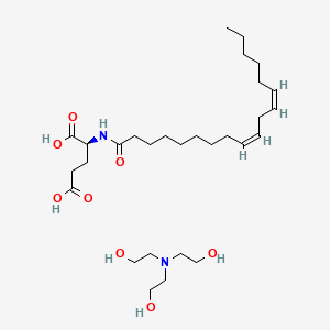 molecular formula C29H54N2O8 B611473 Triethanolamine linoleoyl glutamate CAS No. 434283-25-7