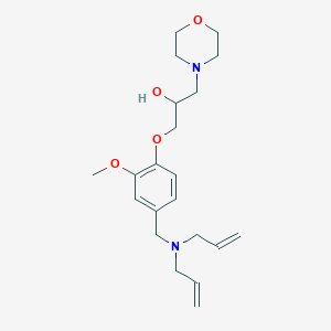 molecular formula C21H32N2O4 B6114742 1-{4-[(diallylamino)methyl]-2-methoxyphenoxy}-3-(4-morpholinyl)-2-propanol 