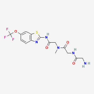 molecular formula C15H16F3N5O4S B611475 Troriluzole CAS No. 1926203-09-9