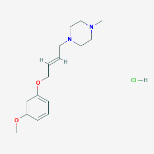 molecular formula C16H25ClN2O2 B6114763 1-[4-(3-methoxyphenoxy)but-2-en-1-yl]-4-methylpiperazine hydrochloride 