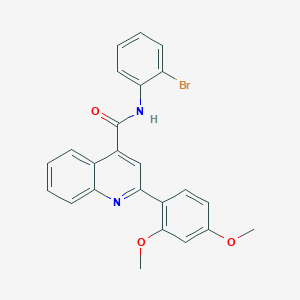 N-(2-bromophenyl)-2-(2,4-dimethoxyphenyl)-4-quinolinecarboxamide