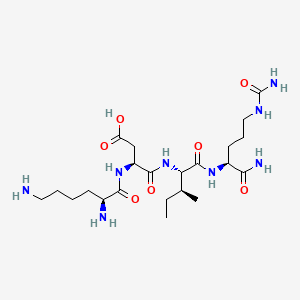 molecular formula C22H42N8O7 B611483 Tripeptide-10 citrulline CAS No. 960531-53-7