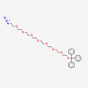 molecular formula C35H47N3O8 B611487 三苯甲基-PEG8-叠氮化物 CAS No. 1818294-30-2