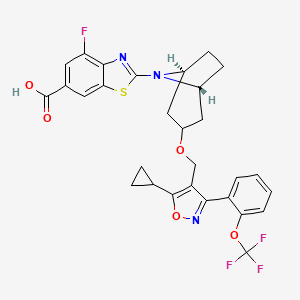 molecular formula C29H25F4N3O5S B611488 Tropifexor CAS No. 1383816-29-2