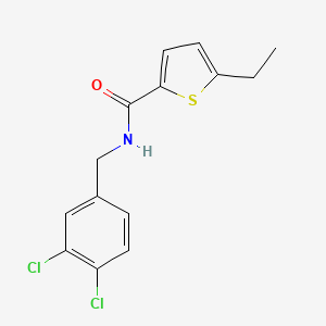 molecular formula C14H13Cl2NOS B6114901 N-(3,4-dichlorobenzyl)-5-ethyl-2-thiophenecarboxamide 