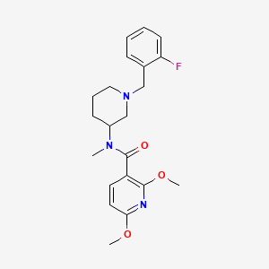 N-[1-(2-fluorobenzyl)-3-piperidinyl]-2,6-dimethoxy-N-methylnicotinamide
