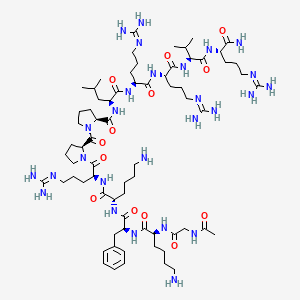 molecular formula C70H123N27O13 B611491 Troponin I (104-115) CAS No. 98353-69-6