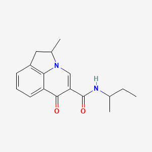 molecular formula C17H20N2O2 B6114936 N-(sec-butyl)-2-methyl-6-oxo-1,2-dihydro-6H-pyrrolo[3,2,1-ij]quinoline-5-carboxamide 