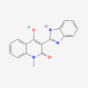 3-(1H-benzimidazol-2-yl)-4-hydroxy-1-methyl-2(1H)-quinolinone