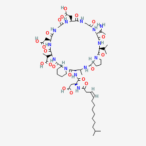 molecular formula C59H93N13O20 B611499 Tsushimycin CAS No. 11054-63-0
