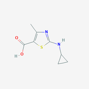 molecular formula C8H10N2O2S B061150 2-(Cyclopropylamino)-4-methyl-1,3-thiazole-5-carboxylic acid CAS No. 162651-10-7