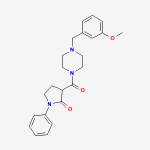 3-{[4-(3-methoxybenzyl)-1-piperazinyl]carbonyl}-1-phenyl-2-pyrrolidinone