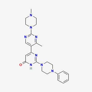 4'-methyl-2'-(4-methyl-1-piperazinyl)-2-(4-phenyl-1-piperazinyl)-4,5'-bipyrimidin-6(1H)-one