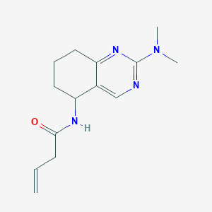 molecular formula C14H20N4O B6115038 N-[2-(dimethylamino)-5,6,7,8-tetrahydro-5-quinazolinyl]-3-butenamide 
