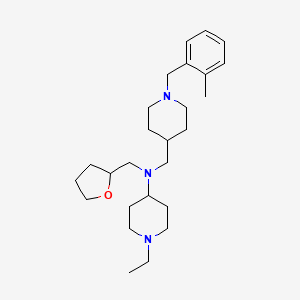 1-ethyl-N-{[1-(2-methylbenzyl)-4-piperidinyl]methyl}-N-(tetrahydro-2-furanylmethyl)-4-piperidinamine