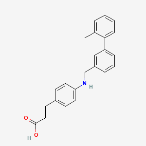 B611509 3-(4-(((2'-Methyl-[1,1'-biphenyl]-3-yl)methyl)amino)phenyl)propanoic acid CAS No. 1236109-67-3