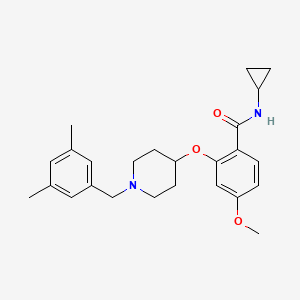 N-cyclopropyl-2-{[1-(3,5-dimethylbenzyl)-4-piperidinyl]oxy}-4-methoxybenzamide