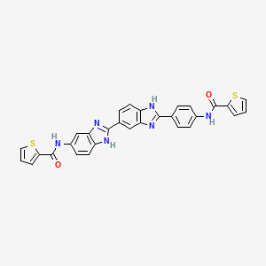 molecular formula C30H20N6O2S2 B6115158 N-(4-{5-[(2-thienylcarbonyl)amino]-1H,1'H-2,5'-bibenzimidazol-2'-yl}phenyl)-2-thiophenecarboxamide 