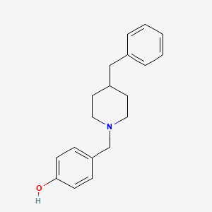 molecular formula C19H23NO B6115176 4-[(4-benzyl-1-piperidinyl)methyl]phenol 