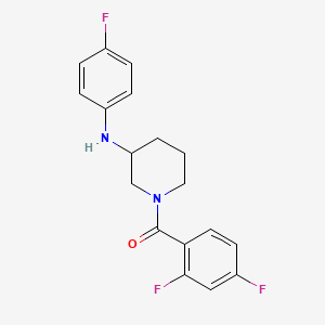 molecular formula C18H17F3N2O B6115183 1-(2,4-difluorobenzoyl)-N-(4-fluorophenyl)-3-piperidinamine 
