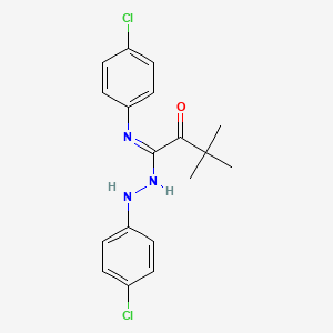 B611519 N-(4-chloroanilino)-N'-(4-chlorophenyl)-3,3-dimethyl-2-oxobutanimidamide CAS No. 934369-14-9