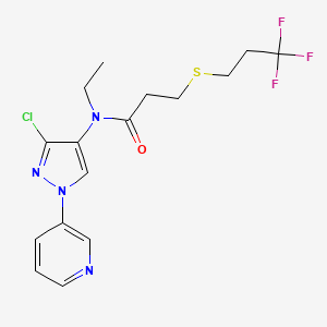 molecular formula C16H18ClF3N4OS B611520 Tyclopyrazoflor CAS No. 1477919-27-9