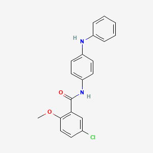 N-(4-anilinophenyl)-5-chloro-2-methoxybenzamide