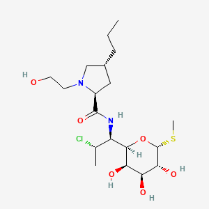 molecular formula C19H35ClN2O6S B611525 L-苏-α-D-吡喃半乳糖苷，7-氯-6,7,8-三脱氧-6-((((2S,4R)-1-(2-羟乙基)-4-丙基-2-吡咯烷基)羰基)氨基)-1-硫代- CAS No. 40984-87-0