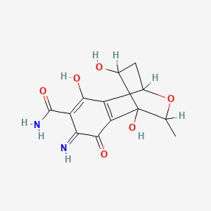 molecular formula C13H14N2O6 B611527 Sarubicin A CAS No. 75533-14-1