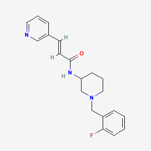 (2E)-N-[1-(2-fluorobenzyl)-3-piperidinyl]-3-(3-pyridinyl)acrylamide