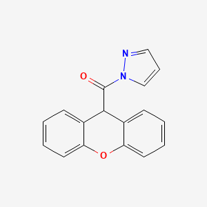 molecular formula C17H12N2O2 B6115342 1-(9H-xanthen-9-ylcarbonyl)-1H-pyrazole 