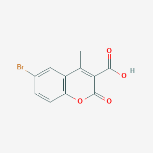 molecular formula C11H7BrO4 B611538 6-溴-4-甲基-2-氧代-2H-香豆素-3-羧酸 CAS No. 773109-55-0