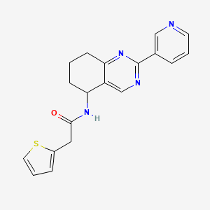 N-[2-(3-pyridinyl)-5,6,7,8-tetrahydro-5-quinazolinyl]-2-(2-thienyl)acetamide