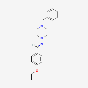 molecular formula C20H25N3O B6115422 4-benzyl-N-(4-ethoxybenzylidene)-1-piperazinamine CAS No. 5786-90-3