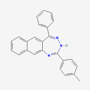 2-(4-methylphenyl)-5-phenyl-3H-naphtho[2,3-e][1,2,4]triazepine