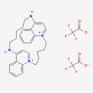 molecular formula C28H34N42+ B611546 UCL-1848 三氟醋酸盐 CAS No. 201147-53-7