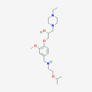 1-(4-ethyl-1-piperazinyl)-3-(4-{[(2-isopropoxyethyl)amino]methyl}-2-methoxyphenoxy)-2-propanol