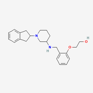 2-[2-({[1-(2,3-dihydro-1H-inden-2-yl)-3-piperidinyl]amino}methyl)phenoxy]ethanol