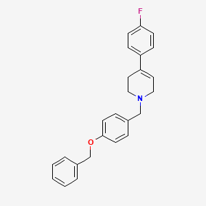 molecular formula C25H24FNO B6115526 1-[4-(benzyloxy)benzyl]-4-(4-fluorophenyl)-1,2,3,6-tetrahydropyridine 