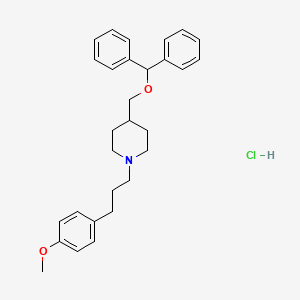 molecular formula C29H36ClNO2 B611556 4-((二苯甲氧基)甲基)-1-(3-(4-甲氧基苯基)丙基)哌啶盐酸盐 CAS No. 136647-02-4