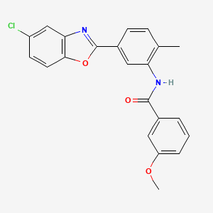 N-[5-(5-chloro-1,3-benzoxazol-2-yl)-2-methylphenyl]-3-methoxybenzamide