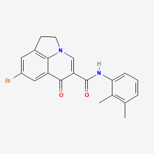 molecular formula C20H17BrN2O2 B6115640 8-bromo-N-(2,3-dimethylphenyl)-6-oxo-1,2-dihydro-6H-pyrrolo[3,2,1-ij]quinoline-5-carboxamide 