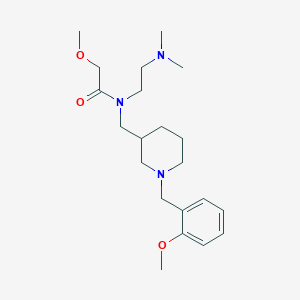 molecular formula C21H35N3O3 B6115650 N-[2-(dimethylamino)ethyl]-2-methoxy-N-{[1-(2-methoxybenzyl)-3-piperidinyl]methyl}acetamide 