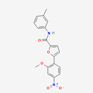 molecular formula C19H16N2O5 B6115711 5-(2-methoxy-4-nitrophenyl)-N-(3-methylphenyl)-2-furamide 
