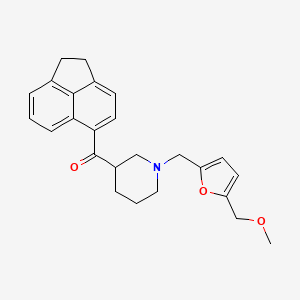 1,2-dihydro-5-acenaphthylenyl(1-{[5-(methoxymethyl)-2-furyl]methyl}-3-piperidinyl)methanone